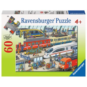 Ravensburger (09610) - "Moderner Bahnhof" - 60 Teile Puzzle