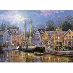 Ravensburger (14912) - Nicky Boehme: "Ships Aglow" - 500 Teile Puzzle
