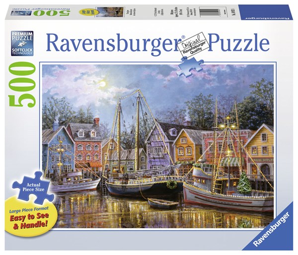 Ravensburger (14912) - Nicky Boehme: "Ships Aglow" - 500 Teile Puzzle