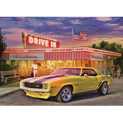 Eurographics (6000-0986) - Greg Giordano: "Gelber Chevrolet Daytona Zeta" - 1000 Teile Puzzle