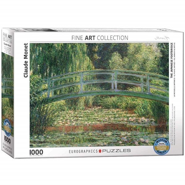 Eurographics (6000-0827) - Claude Monet: "Japanische Brücke" - 1000 Teile Puzzle