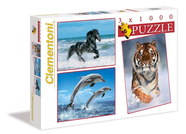 Clementoni (08004) - "Exotische Tiere" - 1000 Teile Puzzle