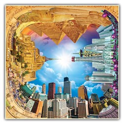 A Broader View (441) - "A Quick Walk Through Time Puzzle (4 Fronts Collection)" - 550 Teile Puzzle