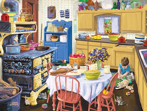 SunsOut (38827) - Joseph Burgess: "Nana's Kitchen" - 500 Teile Puzzle