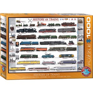 Eurographics (6000-0251) - "Geschichte der Eisenbahn" - 1000 Teile Puzzle