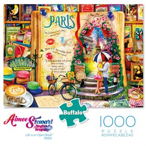Buffalo Games (11743) - Aimee Stewart: "Life is an Open Book: Paris" - 1000 Teile Puzzle