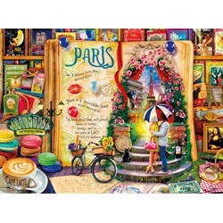 Buffalo Games (11743) - Aimee Stewart: "Life is an Open Book: Paris" - 1000 Teile Puzzle