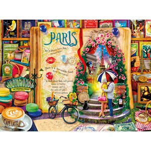 Buffalo Games (11743) - Aimee Stewart: "Life is an Open Book: Paris" - 1000 Teile Puzzle