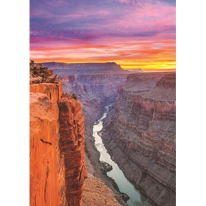 Jumbo (18399) - "Abenddämmerung im Grand Canyon" - 500 Teile Puzzle