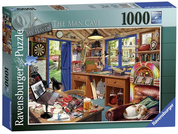 Ravensburger (19650) - Steve Read: "The Man Cave" - 1000 Teile Puzzle