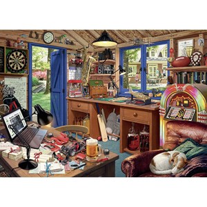 Ravensburger (19650) - Steve Read: "The Man Cave" - 1000 Teile Puzzle
