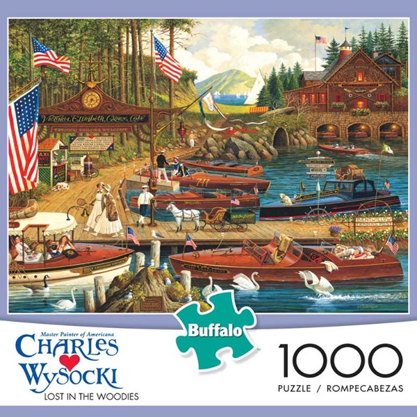 Buffalo Games (11426) - Charles Wysocki: "Lost in the Woodies" - 1000 Teile Puzzle