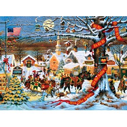 Buffalo Games (11425) - Charles Wysocki: "Small Town Christmas" - 1000 Teile Puzzle