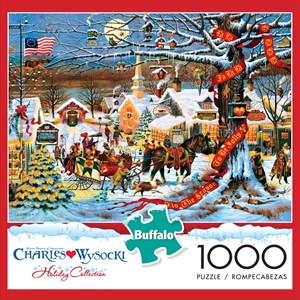 Buffalo Games (11425) - Charles Wysocki: "Small Town Christmas" - 1000 Teile Puzzle