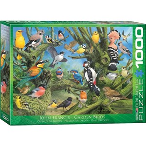 Eurographics (6000-0967) - John Francis: "Gartenvögel" - 1000 Teile Puzzle