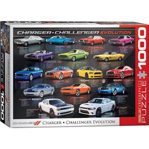 Eurographics (6000-0949) - "Dodge Charger Challenger Evolution" - 1000 Teile Puzzle