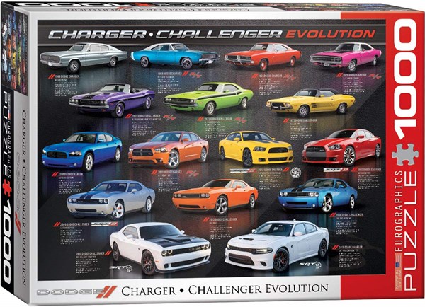 Eurographics (6000-0949) - "Dodge Charger Challenger Evolution" - 1000 Teile Puzzle