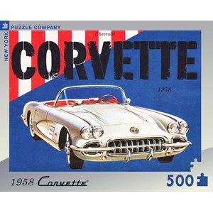 New York Puzzle Co (GM956) - "1958 Corvette Convertible" - 500 Teile Puzzle