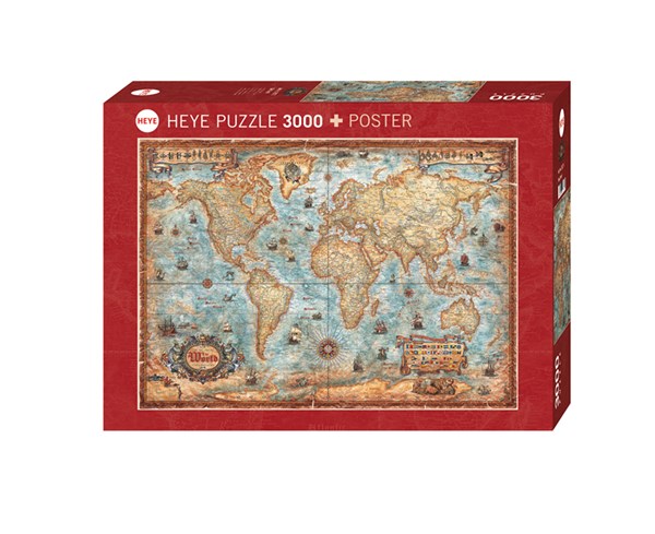Heye (29275) - "Die Welt" - 3000 Teile Puzzle