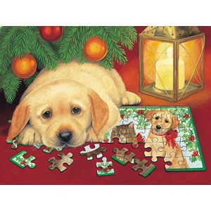 SunsOut (59406) - Avril Haynes: "A Puzzle for Christmas" - 500 Teile Puzzle