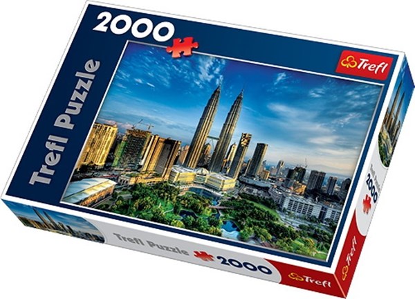 Trefl (270754) - David Cheong: "Petronas-Türme, Malaysia" - 2000 Teile Puzzle