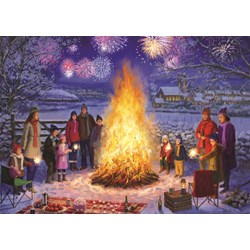 Falcon (11121) - "Lagerfeuerromantik zu Silvester" - 500 Teile Puzzle