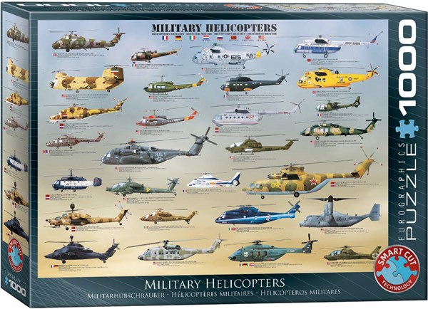 Eurographics (6000-0088) - "Militärhubschrauber" - 1000 Teile Puzzle