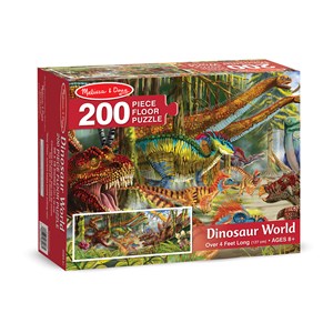 Melissa and Doug (8908) - "Dinosaur World" - 200 Teile Puzzle