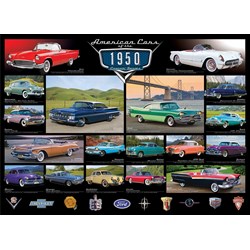 Eurographics (6000-0676) - "Amerikanische Autos der 1950er Jahre" - 1000 Teile Puzzle