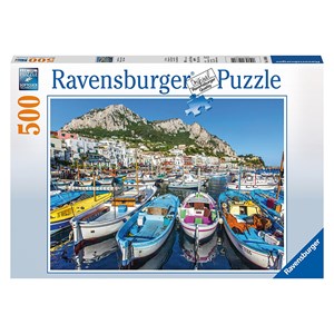 Ravensburger (14660) - "Farbenfroher Hafen" - 500 Teile Puzzle