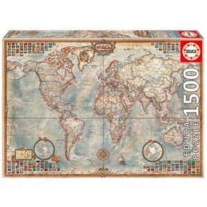 Educa (16005) - "Antike Weltkarte" - 1500 Teile Puzzle