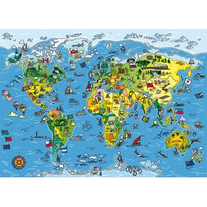 Gibsons (G1050) - "Jigmap World" - 250 Teile Puzzle
