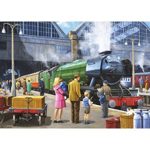 Falcon (11160) - Kevin Walsh: "Flying Scotsman am Kings Cross" - 1000 Teile Puzzle