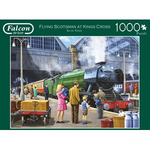 Falcon (11160) - Kevin Walsh: "Flying Scotsman am Kings Cross" - 1000 Teile Puzzle