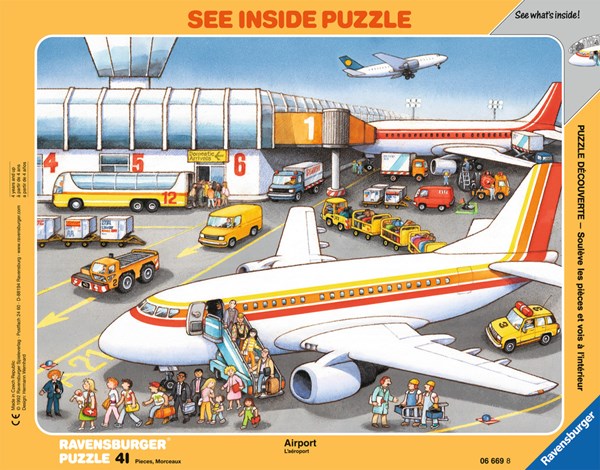Ravensburger (06669) - "At the Airport" - 41 Teile Puzzle