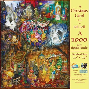 SunsOut (21946) - Bill Bell: "Eine Weihnachtsgeschichte" - 1000 Teile Puzzle