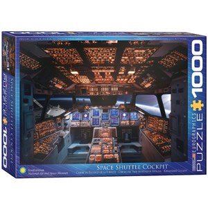 Eurographics (6000-0265) - "Cockpit der Raumfähre Columbia NASA" - 1000 Teile Puzzle