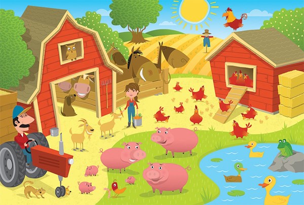 Cobble Hill (58863) - "Pig Pen" - 35 Teile Puzzle