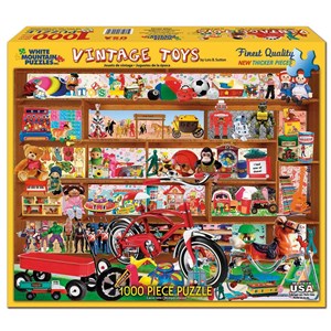 White Mountain (972PZ) - Lois B. Sutton: "Vintage Toys" - 1000 Teile Puzzle