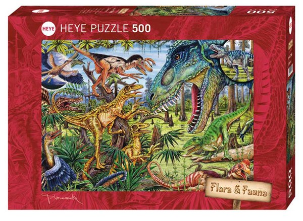 Heye (29660) - M. Wieczorek: "Dinosaurier" - 500 Teile Puzzle