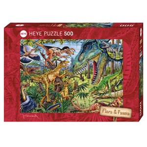 Heye (29660) - M. Wieczorek: "Dinosaurier" - 500 Teile Puzzle