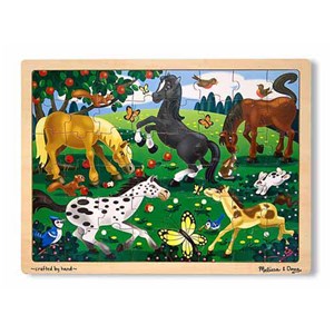 Melissa and Doug (3801) - "Frolicking Horses" - 48 Teile Puzzle