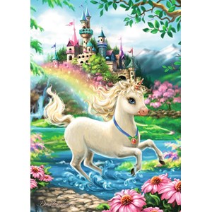 Ravensburger (08765) - Dona Gelsinger: "Unicorn Castle" - 35 Teile Puzzle