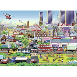 Ravensburger (09630) - "Busy Neighborhood" - 60 Teile Puzzle