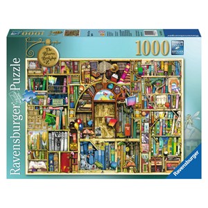 Ravensburger (19314) - Colin Thompson: "Magisches Bücherregal Nr. 2" - 1000 Teile Puzzle