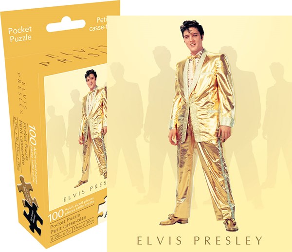 Aquarius (61117) - "Elvis Gold (Mini)" - 100 Teile Puzzle