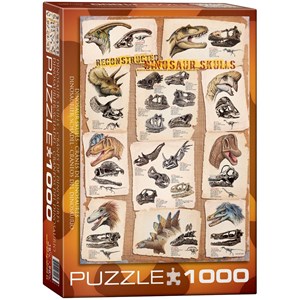 Eurographics (6000-0096) - "Dinosaurierschädel" - 1000 Teile Puzzle