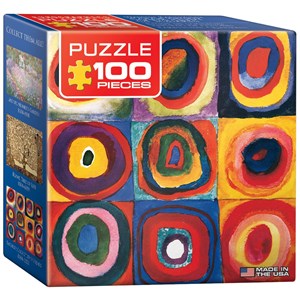 Eurographics (8104-1323) - Vassily Kandinsky: "Farbstudie der Quadrate" - 100 Teile Puzzle