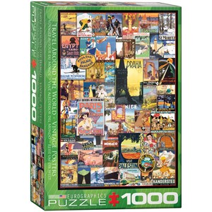 Eurographics (6000-0755) - "Reise um die Welt" - 1000 Teile Puzzle