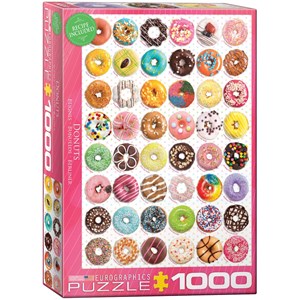 Eurographics (6000-0585) - "Bunte Donuts" - 1000 Teile Puzzle